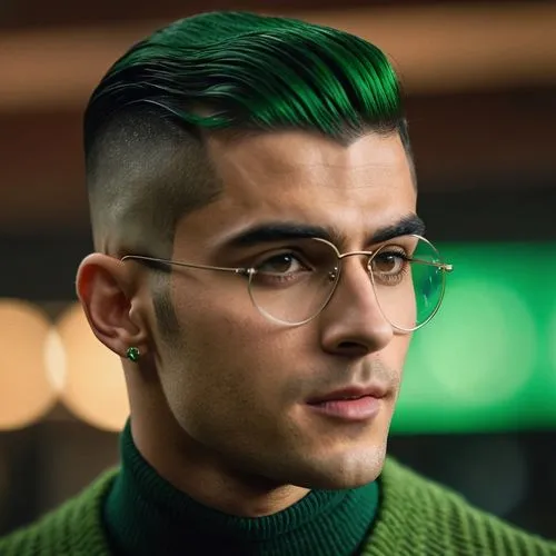 red green glasses,green cut,slytherin,frankmusik,aljaz,pine green,riddler,green,dark green,pompadour,zarembski,marcel,silver framed glasses,zayn,green skin,pomade,color glasses,abderahmane,greenglass,cyber glasses,Photography,General,Cinematic