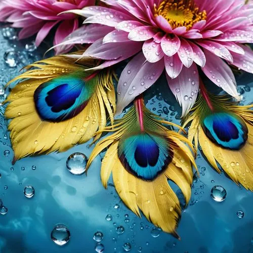 water flower,water lotus,water flowers,water drops,waterdrops,flower of water-lily,Photography,General,Realistic