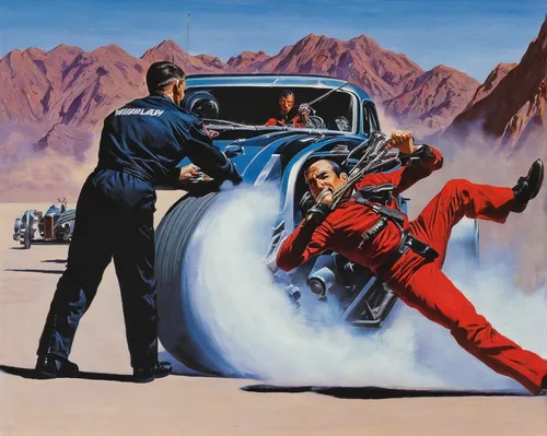 hudson hornet,italian poster,edsel ranger,car mechanic,bullet ride,bonneville,car service,film poster,atomic age,automobile racer,tire service,roll-on-roll-off,motorcycle drag racing,tura satana,car repair,ford pilot,vintage illustration,speed graphic,high-speed,sidecar,Conceptual Art,Sci-Fi,Sci-Fi 14