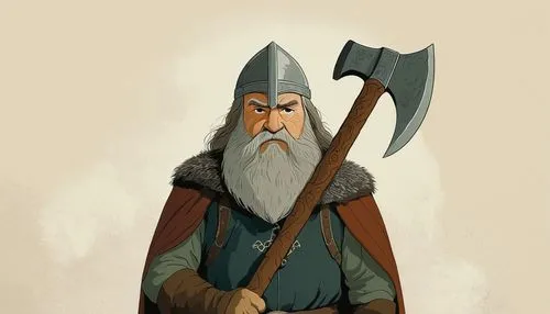 Gimli the Dwarf Bearded-Axe, Lord of the Rings, 1978 animated edition, realistic, simplistic, Helm's Deep,gandalf,dwarf sundheim,dwarf,thorin,the wizard,wood elf,dwarves,woodsman,norse,viking,wizard,s