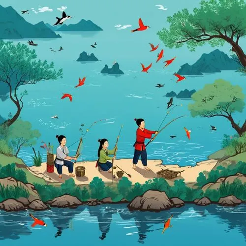 bird kingdom,flamencos,bird bird kingdom,koi pond,cartoon video game background,world digital painting,birds in flight,bird island,flying birds,children's background,ghibli,fairywrens,hiromasa,guizhou,khokhloma painting,bird flight,game illustration,wenxian,vietnam,champloo,Unique,Design,Infographics