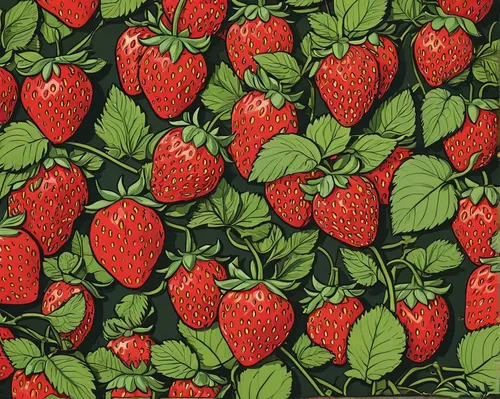 strawberries,strawberry,fruit pattern,strawberry plant,virginia strawberry,mock strawberry,red strawberry,strawberry ripe,alpine strawberry,strawberries falcon,salad of strawberries,strawberry tree,strawberry jam,many berries,wild strawberries,berries,colored pencil background,seamless pattern,fresh berries,berry,Illustration,American Style,American Style 15