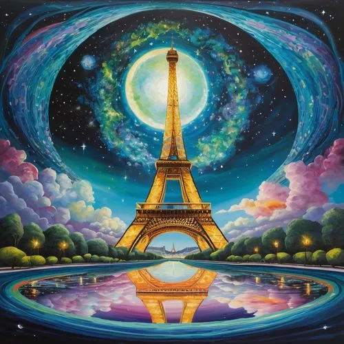 eiffel,eiffel tower,parigi,universal exhibition of paris,french digital background,the eiffel tower,paris clip art,paris,pariz,universelle,eifel,world digital painting,peinture,lachapelle,eiffel tower french,monde,art painting,parisii,paree,france,Illustration,Realistic Fantasy,Realistic Fantasy 24