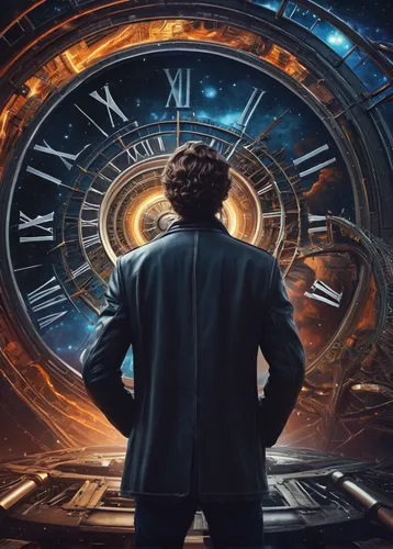 Create a suspenseful sci-fi plot involving time travel,clockmaker,time traveler,time spiral,flow of time,time travel,time machine,watchmaker,doctor who,clockwork,the eleventh hour,dr who,out of time,t