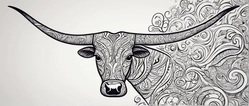 tribal bull,texas longhorn,taurus,watusi cow,horns cow,bull,cow icon,zebu,stock markets,horoscope taurus,bulls,longhorn,oxen,bulls eye,deer bull,ruminant,stock market,vector illustration,capital markets,buffaloes,Illustration,Black and White,Black and White 05