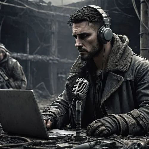 war correspondent,sennheiser,lost in war,plantronics,mactavish,man with a computer,stalingrad,chosin,anthropoid,headset profile,headset,whitechapel,crutchley,mwr,wireless headset,macdevitt,bletchley,headsets,fury,drone operator,Conceptual Art,Fantasy,Fantasy 33