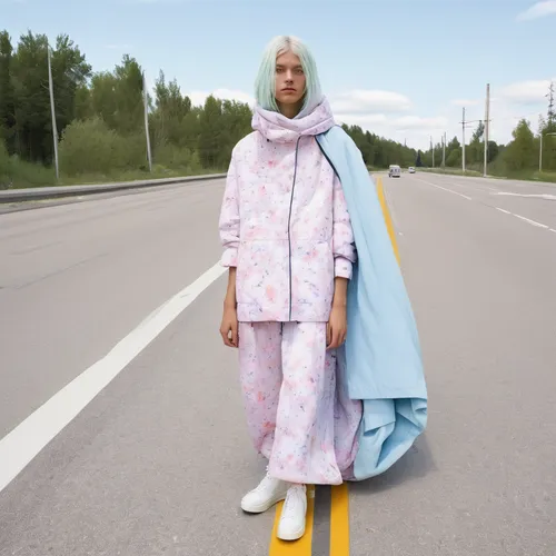 A college student hitchhikes across Europe, seeking adventure and self-discovery. Will they find love or danger in the unknown?,hijaber,hijab,scandinavian style,muslim woman,woman walking,babushka dol