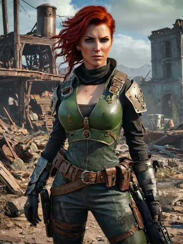 female warrior,fallout4,massively multiplayer online role-playing game,huntress,game character,lara,heavy armour,combat medic,nora,hard woman,gara,mercenary,woman holding gun,celtic queen,seamless texture,spartan,head woman,main character,swordswoman,warrior woman,Illustration,Retro,Retro 13