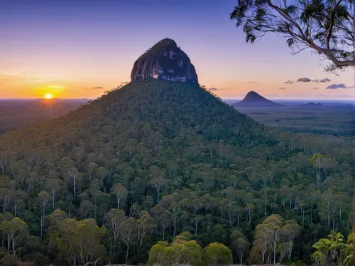 mitre peak,herman national park,sugarloaf mountain,australia,new south wales,tasmania,northern territory,volcanic plug,devil's tower,camel peak,blue mountains,australia aud,agathla peak,borneo,ayersrock,mt iliamna,extinct volcano,castle mountain,karst landscape,the national park,Illustration,Paper based,Paper Based 05