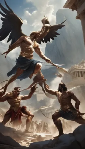 harpies,sparta,hawkman,valkyries,myrmidons,greek mythology