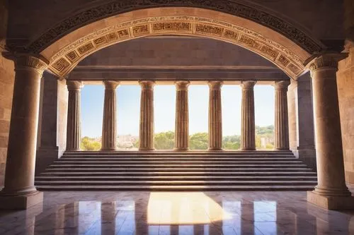 peristyle,colonnades,celsus library,colonnade,colonnaded,doric columns,cochere,columns,pillars,temple of diana,neoclassical,zappeion,marble palace,palladian,porticoes,janiculum,portico,three pillars,enfilade,neoclassicism,Art,Artistic Painting,Artistic Painting 40