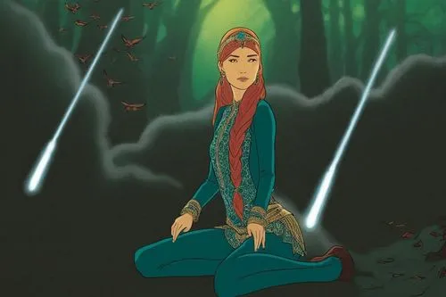 mulan,zarina,katara,inara,pocahontas,princess anna,sanxia,elven,kahlan,mastani,namangan,fantasia,valka,anarkali,khidr,zira,meditator,rouiba,rafirasme,majnun,Illustration,American Style,American Style 12