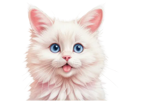 cat with blue eyes,blue eyes cat,pink cat,white cat,kittenish,birman,cat on a blue background,drawing cat,krita,korin,cartoon cat,snowbell,ragdoll,cat kawaii,cute cat,cat vector,cat portrait,kittu,poupard,himalayan persian,Conceptual Art,Daily,Daily 17