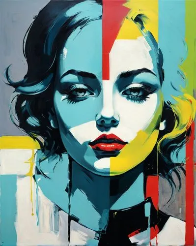 nielly,cool pop art,pop art style,effect pop art,pop art effect,pop art girl,Conceptual Art,Oil color,Oil Color 02