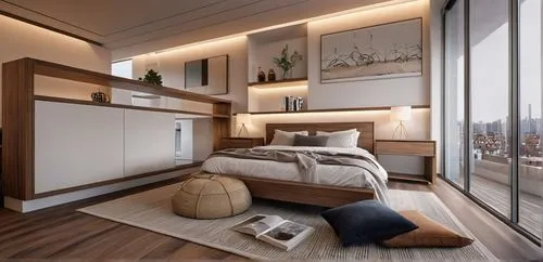 Modern Interior Design, modern bedroom, timber
,modern room,room divider,sleeping room,penthouse apartment,modern decor,sky apartment,capsule hotel,bedroom,guest room,contemporary decor,smart home,sha