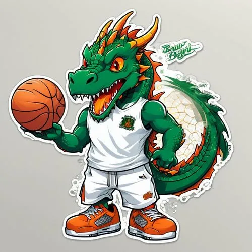 unicaja,zalgiris,dragon of earth,cangrejeros,eurobasket,asvel,Unique,Design,Sticker