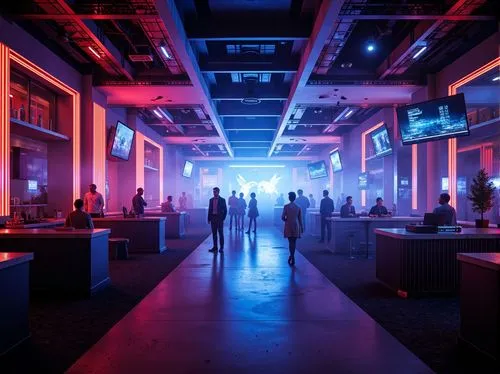 nightclub,cybercity,nightclubs,spaceland,futuristic art museum,cyberport,cyberscene,neon human resources,dancefloor,neon lights,dance club,blue room,cyberworld,alchemax,neon light,spaceport,clubcorp,neon coffee,scene lighting,neon drinks