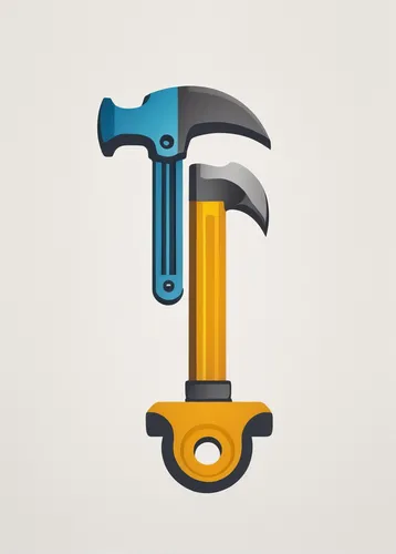 Minimalist Construction logo with a hammer and wrench,pipe wrench,claw hammer,geologist's hammer,stonemason's hammer,pencil icon,adjustable wrench,framing hammer,drill hammer,hand tool,tradesman,a ham