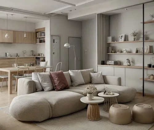 apartment lounge,an apartment,modern living room,shared apartment,livingroom,modern room,apartment,danish furniture,modern decor,contemporary decor,home interior,scandinavian style,living room,penthouse apartment,interior modern design,loft,family room,sofa set,modern kitchen interior,soft furniture