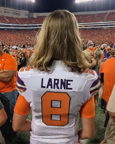 lane,laurie 1,death valley,lone warrior,lane delimitation,lane grooves,lorrie,quarterback,sidelines,the mane,swamp football,lone,sports jersey,the visor is decorated with,lone star,paine,flare-up,national football league,girl holding a sign,balancing on the football field,Illustration,Abstract Fantasy,Abstract Fantasy 10