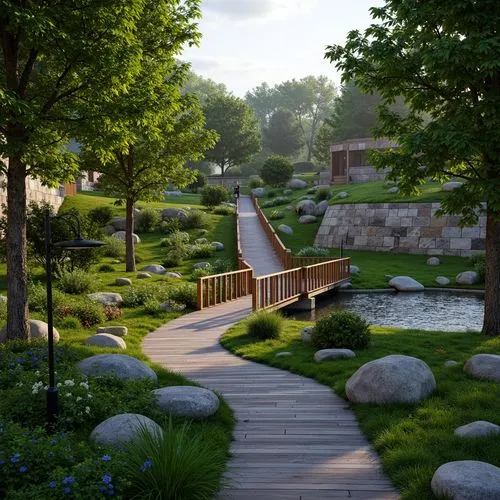 wooden bridge,japanese garden,sake gardens,korean folk village,japanese zen garden,streamwood,riverwood,adventure bridge,nature garden,walkway,scenic bridge,wooden path,zen garden,3d rendered,japan garden,pathway,landscaped,japanese garden ornament,3d rendering,garden pond