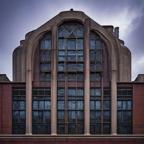 berlage,philharmonic hall,rijksakademie,old factory building,rikshospitalet,built in 1929,music conservatory,building exterior,industrial building,gasteig,carreau,fabrik,factory hall,uob,maschinenfabrik,gemeentemuseum,mackintosh,fabrika,row of windows,kulturhuset,Conceptual Art,Oil color,Oil Color 16