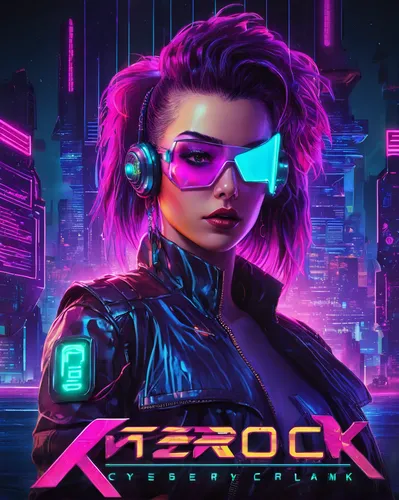 cyberpunk,neon arrows,cyber glasses,rebstock,spotify icon,zebru,retro music,80's design,neon human resources,old elektrolok,zero,elektroboot,vector girl,80s,streampunk,cd cover,music background,razor,zenvo-st,lady rocks,Conceptual Art,Sci-Fi,Sci-Fi 27