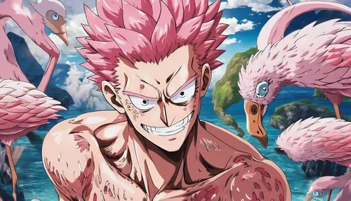 katakuri,pink quill,pink flamingo,chollo hunter x,flamingo,nine-tailed,pitahaya,bazaruto,brook,skordalia,pitaya,garp fish,man in pink,bird png,kame sennin,sea god,mohawk,pink octopus,lawn flamingo,pink flamingos,Illustration,Black and White,Black and White 07