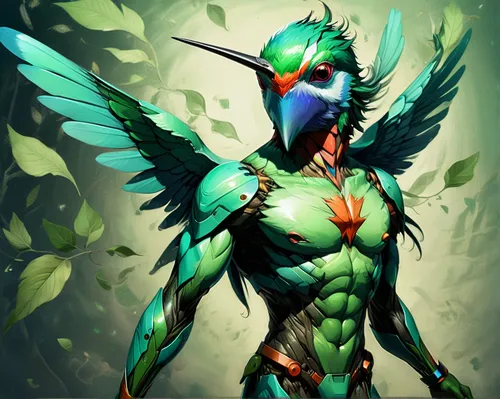 garuda,parakeet,rare parakeet,green bird,parakeets rare,green skin,bird png,harpy,bird of paradise,feathers bird,argus,fairy peacock,quetzal,tropical bird climber,patrol,tropical bird,nature bird,gonepteryx cleopatra,exotic bird,dryad,Conceptual Art,Fantasy,Fantasy 07