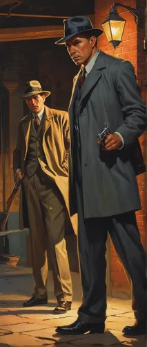 mafia,detective,al capone,private investigator,businessmen,overcoat,investigator,spy visual,game illustration,inspector,smooth criminal,holmes,gentleman icons,mobster couple,smoking man,business men,spy,clue and white,sherlock holmes,black businessman,Illustration,Retro,Retro 09