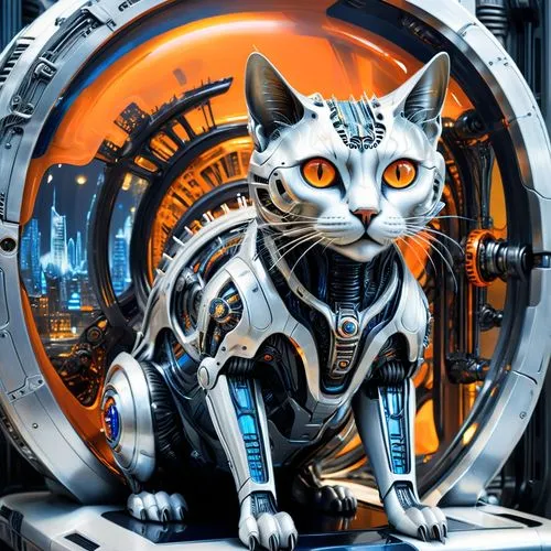 wheatley,cybernetic,cybernetically,larfleeze,cyberdog,cat vector,cybernetics,cyberpatrol,sci fiction illustration,cyberian,migatronic,cataclysms,cat warrior,vcat,wildstar,gatab,neuromancer,garrison,cyberstar,garrus,Conceptual Art,Sci-Fi,Sci-Fi 02