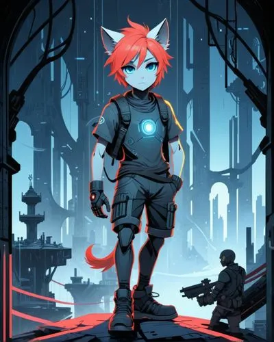 game illustration,suara,killorin,transistor,android game,firecat,Conceptual Art,Oil color,Oil Color 13