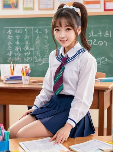 school skirt,primary school student,schoolgirl,songpyeon,school uniform,teacher,girl studying,tutor,korean,kimjongilia,school desk,mari makinami,school clothes,jin deui,school start,japanese idol,academic,pi mai,korean drama,student,Illustration,Japanese style,Japanese Style 01