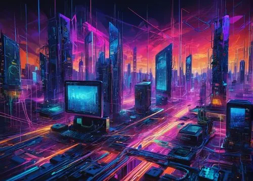 cybercity,futuristic landscape,cyberpunk,cyberworld,cyberscene,cybertown,cyberia,cyberspace,cyberport,futuristic,cybernet,futuregen,mainframes,futurist,cyberview,dystopian,hypermodern,dystopia,technophobia,cityscape,Conceptual Art,Oil color,Oil Color 20