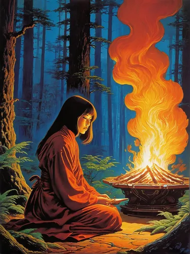 campfire,campfires,fireside,camp fire,fire artist,flame spirit,fire bowl,wood fire,log fire,forest fire,firepit,the eternal flame,yogananda guru,praying woman,fire ring,flame of fire,open flames,bonfire,warmth,fire wood,Conceptual Art,Sci-Fi,Sci-Fi 19