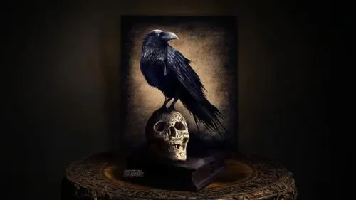 raven sculpture,nevermore,raven bird,black raven,king of the ravens,black crow