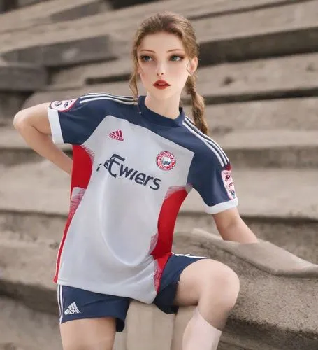 a girl sitting on steps with her foot on her hand,gapkids,psg,cheerleader,olympiacos,soccer player,assyriska