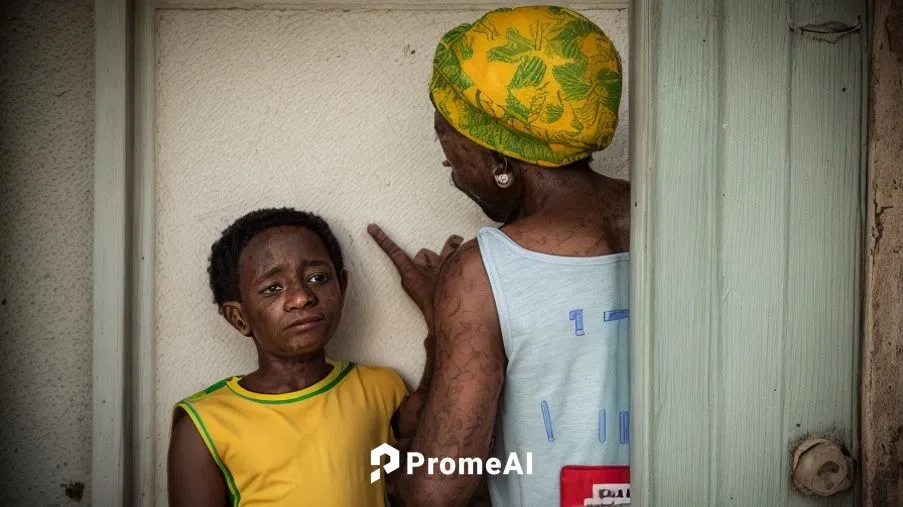 a jamaican boy getting a warning from his Jamaican Mother,haiti,photographing children,dad and son outside,santiago di cuba,breadfruit,sun of jamaica,photos of children,angolans,stone town,brasil,jama