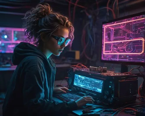 cyberpunk,cyber glasses,girl at the computer,cyber,man with a computer,hacking,women in technology,hardware programmer,computer freak,barebone computer,hacker,sysadmin,computer art,operator,computer addiction,computer code,coder,computer,cybertruck,cyclocomputer,Conceptual Art,Daily,Daily 27