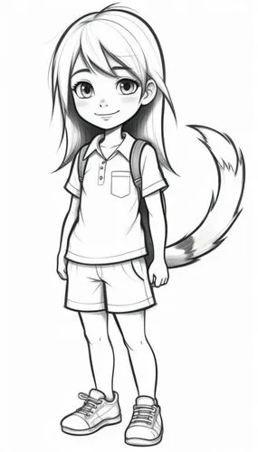 furet,ferret,chibi girl,hairtail,anthro,wipo