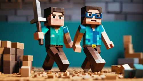 villagers,minecraft,render,builders,3d render,wood background,3d rendered,pickaxe,edit icon,forest workers,miners,cinema 4d,brick background,wood diamonds,elphi,wooden figures,dwarves,miner,bricklayer,wooden sticks,Art,Classical Oil Painting,Classical Oil Painting 36