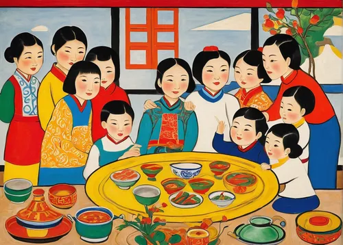 korean royal court cuisine,korean culture,khokhloma painting,khinkali,kimchijeon,pajeon,huaiyang cuisine,tibetan food,asian culture,oriental painting,arrowroot family,traditional food,yatai,korean history,anhui cuisine,zhajiangmian,spring festival,diaojiaolou,international family day,chinese art,Art,Artistic Painting,Artistic Painting 39