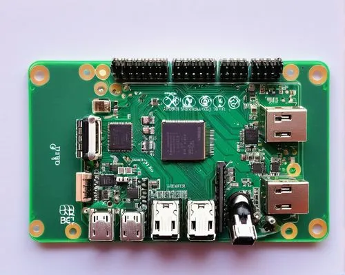 Raspberry Pi, mini computer, circuit board, microSD card slot, HDMI port, USB ports, Ethernet port, GPIO pins, small size, compact design, metal casing, vents for cooling, LED indicators, Linux system