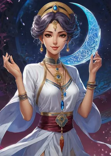 zodiac sign libra,xufeng,inanna,yuanpei,xixia,estess,xianwen,qianwen,moonda,qihua,qixi,qingyi,nitaya,lezha,arundhati,dakini,xiaohua,diaochan,priestess,mervat,Illustration,Realistic Fantasy,Realistic Fantasy 20