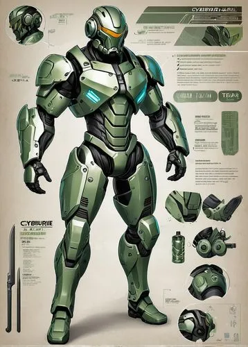 A male superhero, muscular figure, brown hair, color: Juniper green, silver and black, comic art style,waspinator,metallo,battlesuit,votron,metroid,carapace,hardhead,bulkhead,crysis,cyberforce,arbiter