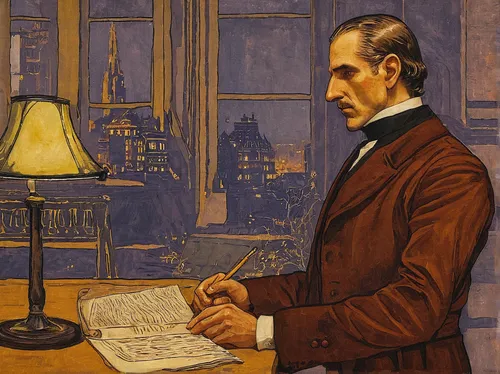 lev lagorio,man with a computer,charles cháplin,author,self-portrait,ervin hervé-lóránth,holmes,cimarrón uruguayo,sherlock holmes,leonardo devinci,fernano alonso,tutor,manuscript,theoretician physician,partiture,banker,persian poet,braque francais,la violetta,alejandro vergara blanco,Art,Classical Oil Painting,Classical Oil Painting 23