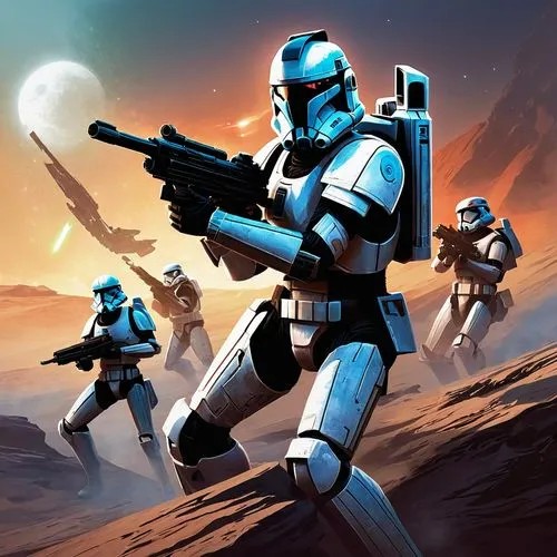 storm troops,stormtroopers,contingents,battlefront,jango,trooping,Conceptual Art,Sci-Fi,Sci-Fi 12