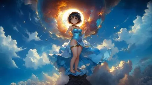 fantasy picture,fantasy woman,la nascita di venere,blue enchantress,amphitrite,fantasy art