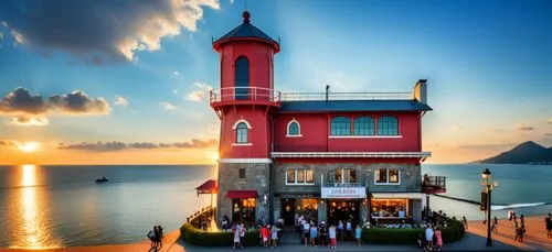 red lighthouse,montreux,amalfi,amalfi coast,positano,aeolian islands,lighthouse,seaside resort,capri,greek island,curacao,antalya,lake lucerne,house of the sea,turkey tourism,electric lighthouse,greek