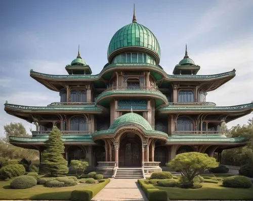 asian architecture,house of allah,islamic architectural,dragon palace hotel,stone palace,buddhist temple,persian architecture,iranian architecture,roof domes,hall of supreme harmony,architectural style,grand master's palace,istana,palyul,house of the sea,chortens,water palace,fairy tale castle,chhoekyapa,baan,Art,Classical Oil Painting,Classical Oil Painting 23